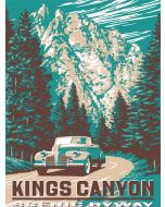 Poster - Vintage Kings Canyon National Park Scenic Byway