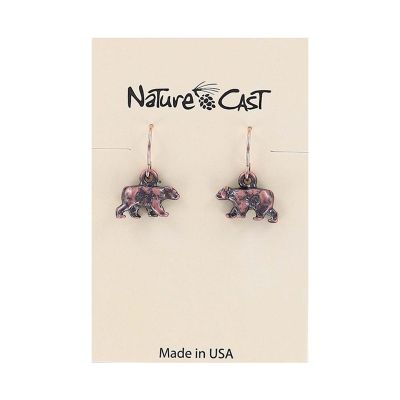 Earrings - Bear Dangle Copper