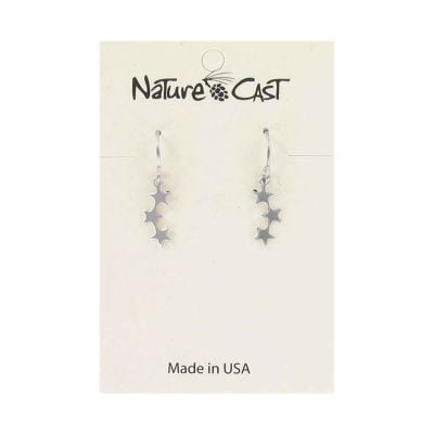 Earrings - Delicate Star Trio, Silver