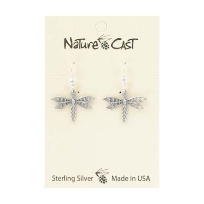 Earrings - Dragonfly Silver