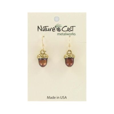 Earrings - Acorn Gold
