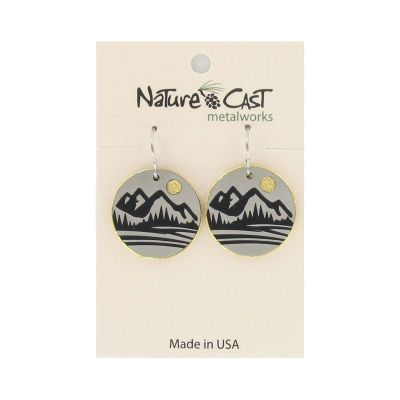 Earrings - Mountain 2-Tone