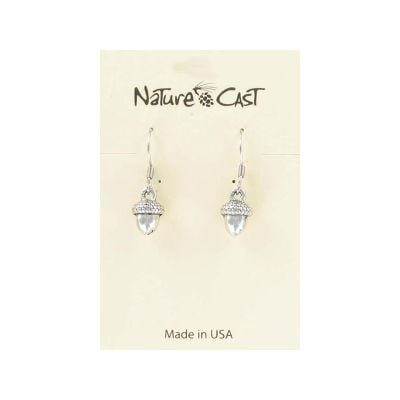 Earrings - Acorn Silver