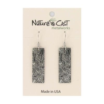 Earrings - Topo Map