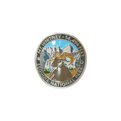 Hiking Stick Medallion - Mt Whitney