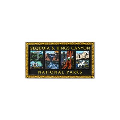 Magnet - Sequoia & Kings Canyon NP Woodcut
