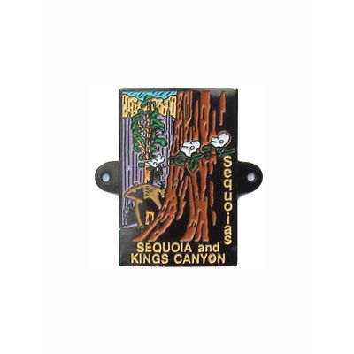 Hiking Stick Medallion - Sequoia & Kings Canyon Woodcut