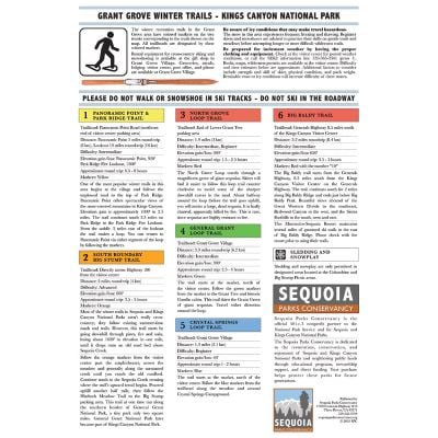 Grant Grove Winter Trails Map