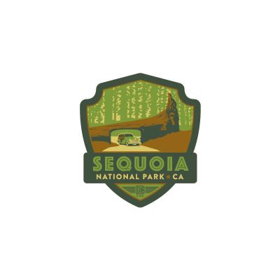 Sticker - Sequoia Tunnel Log