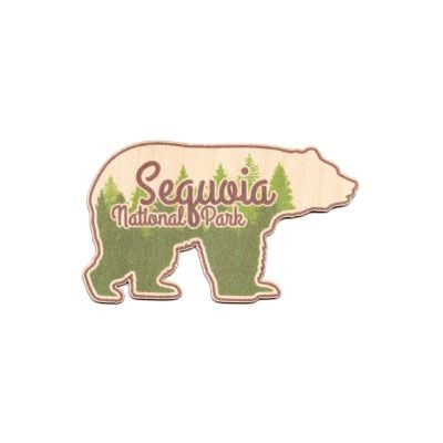 Wood Sticker - Black Bear