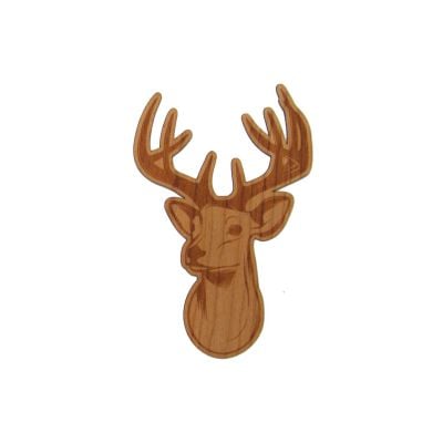 Wood Sticker - Deer Head